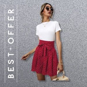 Polka Dot Wide Leg Shorts